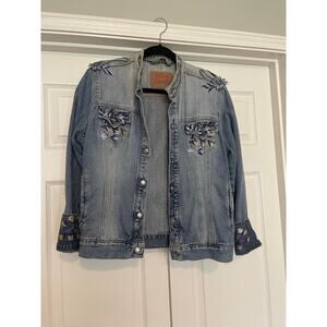 Hand Appliquéd Levi’s denim Jacket - ONE OF A KIND